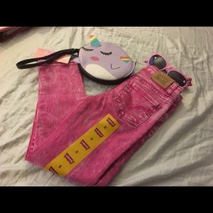 COPY - Girls Hot Pink Stone Wash Levi’s